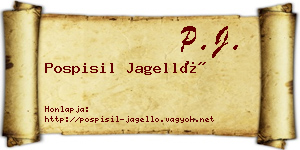 Pospisil Jagelló névjegykártya